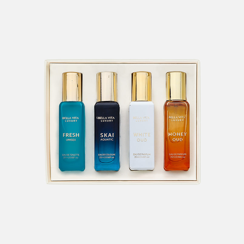 Unisex Perfume Gift Set - 4 x 0.7 fl oz