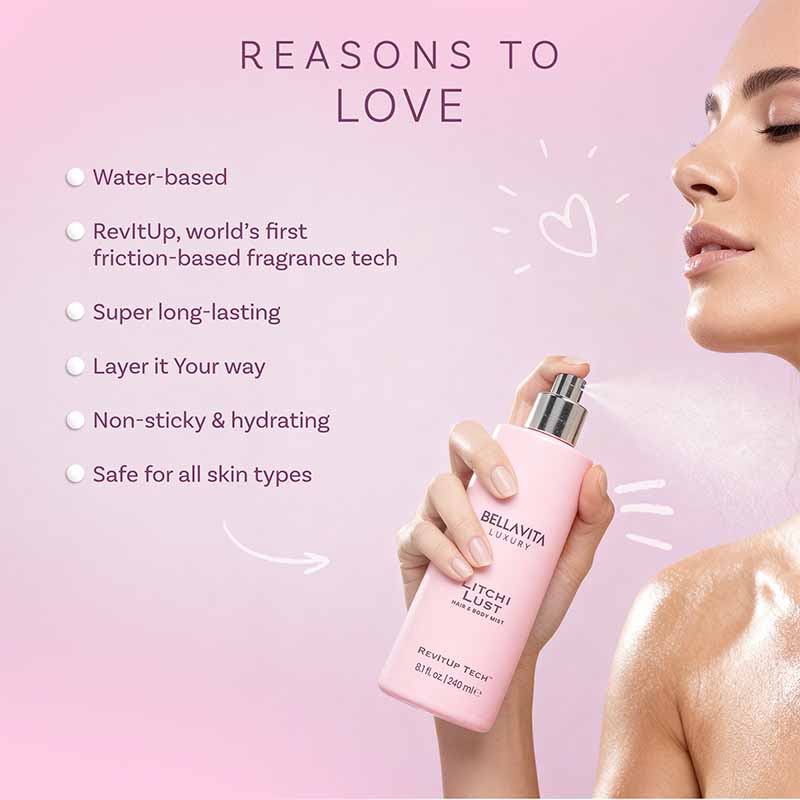 Bellavita Luxury Hair &amp; Body Mist - Litchi Lust