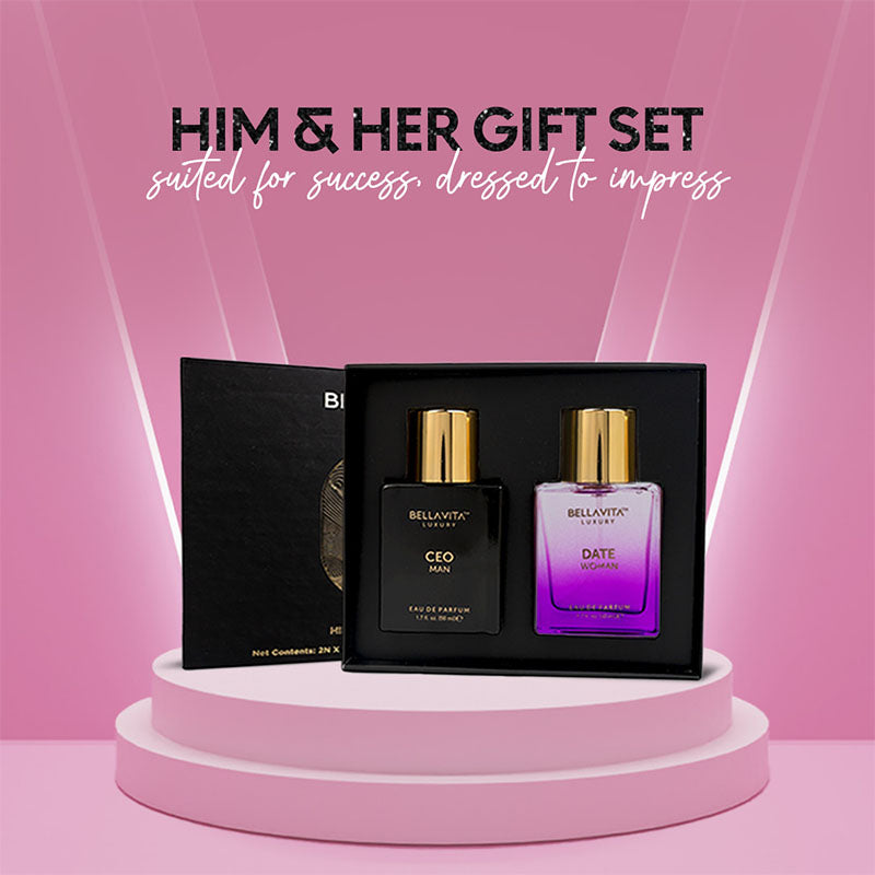 Him &amp; Her Gift Set - CEO Man 50ml + Date Woman 50ml